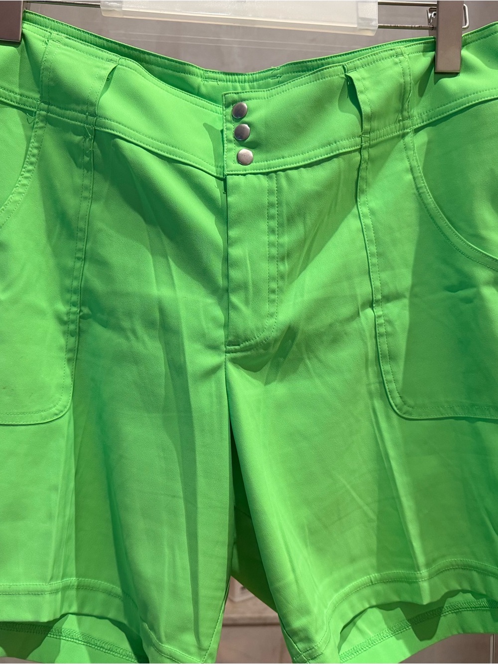 Jofit Bright Lime Green Athletic Shorts